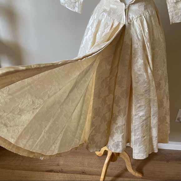 XS New Look, 1948 Cotton Brocade Dress, mint but needs zip - Picture 12 of 13